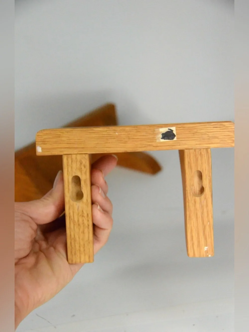 Vintage Orange Tone Mini Wood Wall Mounted Display Shelves